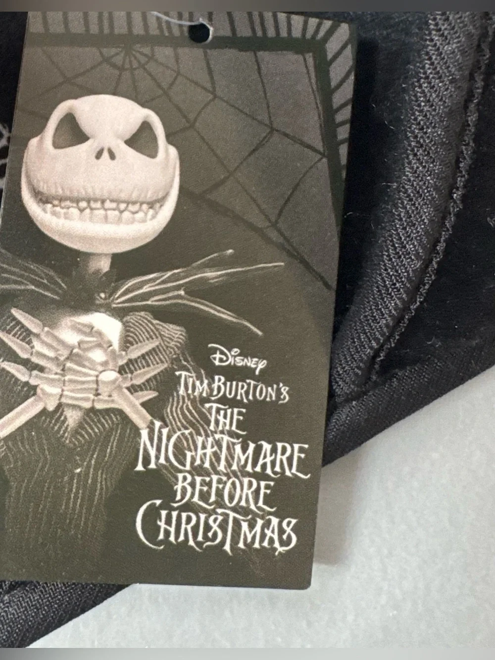 The nightmare before Christmas jack skellington slip-on sole grip slippers 4/5